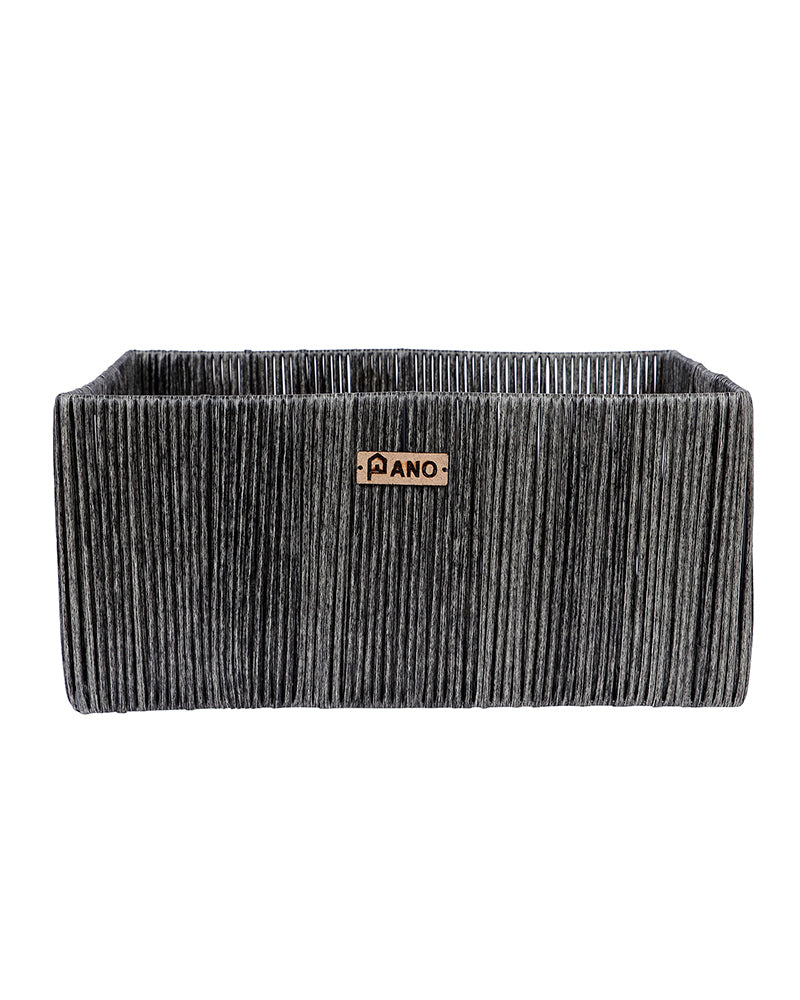 Imported Madisson Wicker Basket Dary Grey Pano