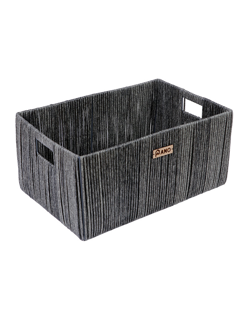 Imported Madisson Wicker Basket Dary Grey Pano