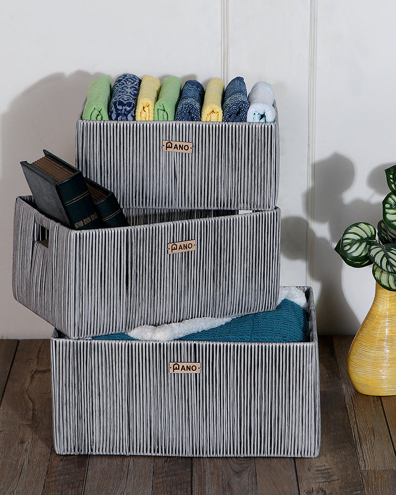 Madisson Wicket Basket Silver Pano