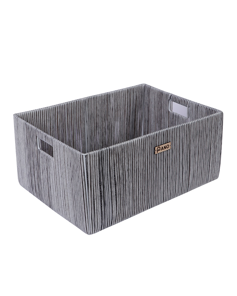 Madisson Wicket Basket Silver Pano
