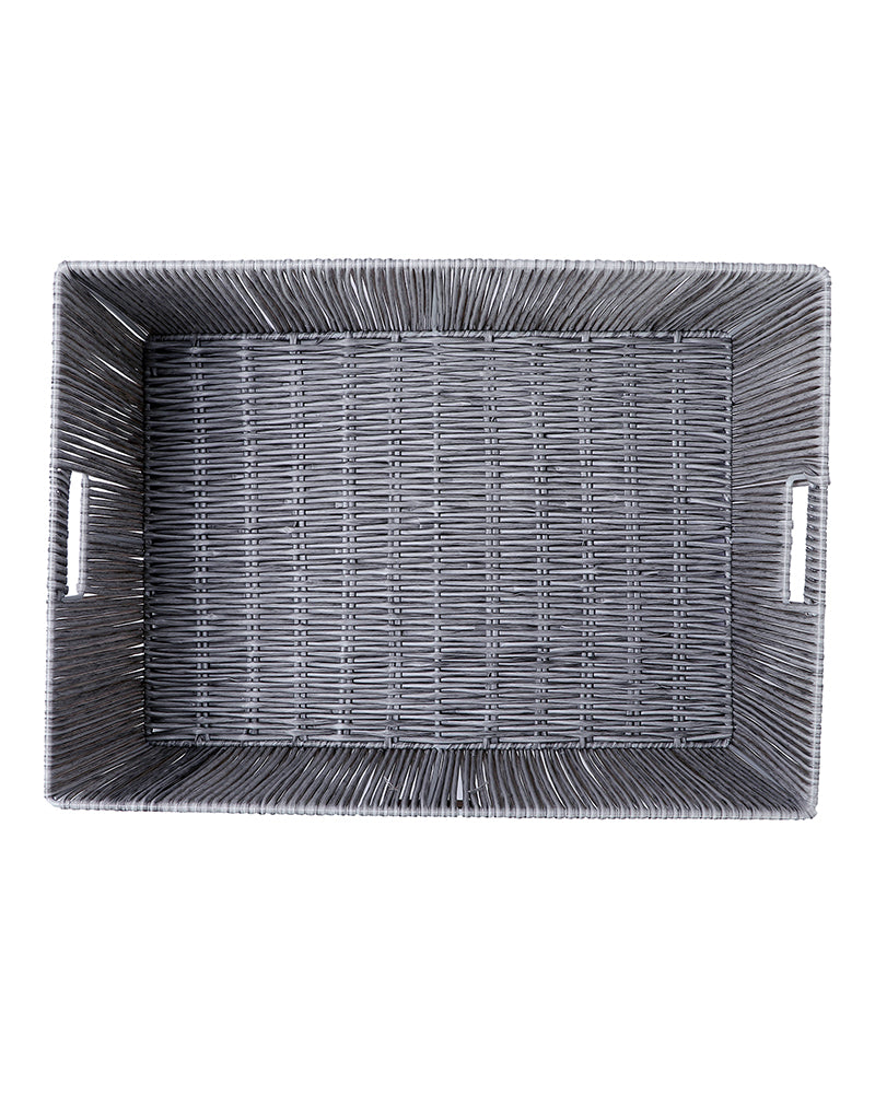 Madisson Wicket Basket Silver Pano