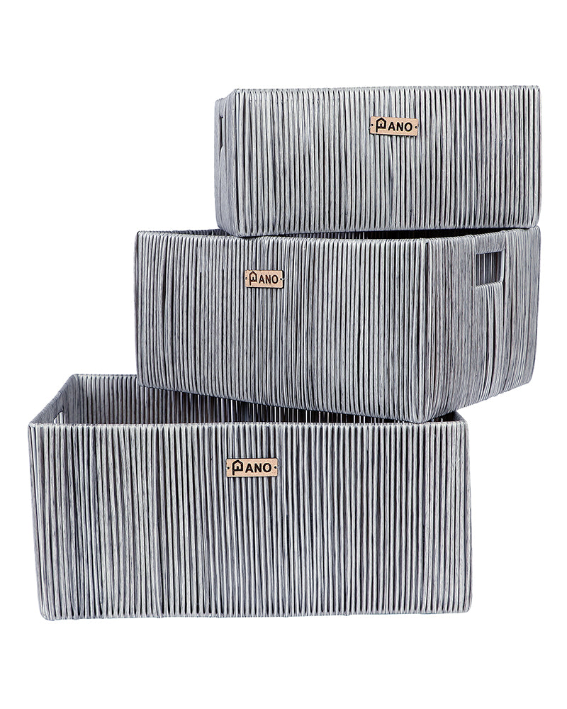 Madisson Wicket Basket Silver Pano