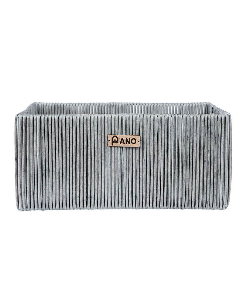 Madisson Wicket Basket Silver Pano