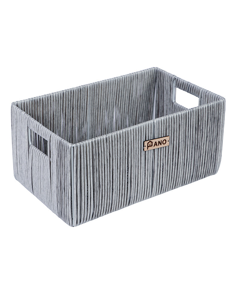 Madisson Wicket Basket Silver Pano