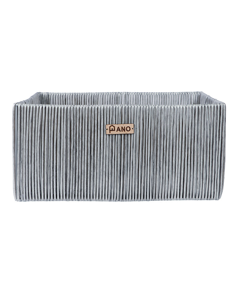 Madisson Wicket Basket Silver Pano