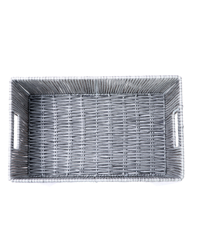 Madisson Wicket Basket Silver Pano