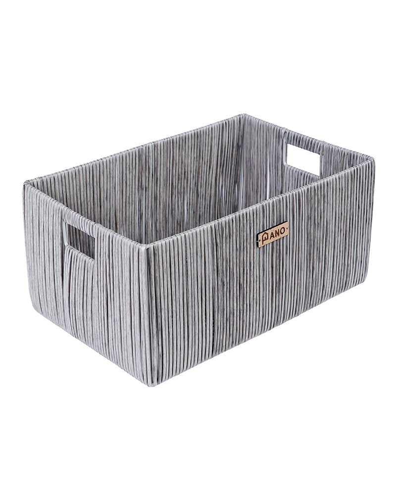 Madisson Wicket Basket Silver Pano
