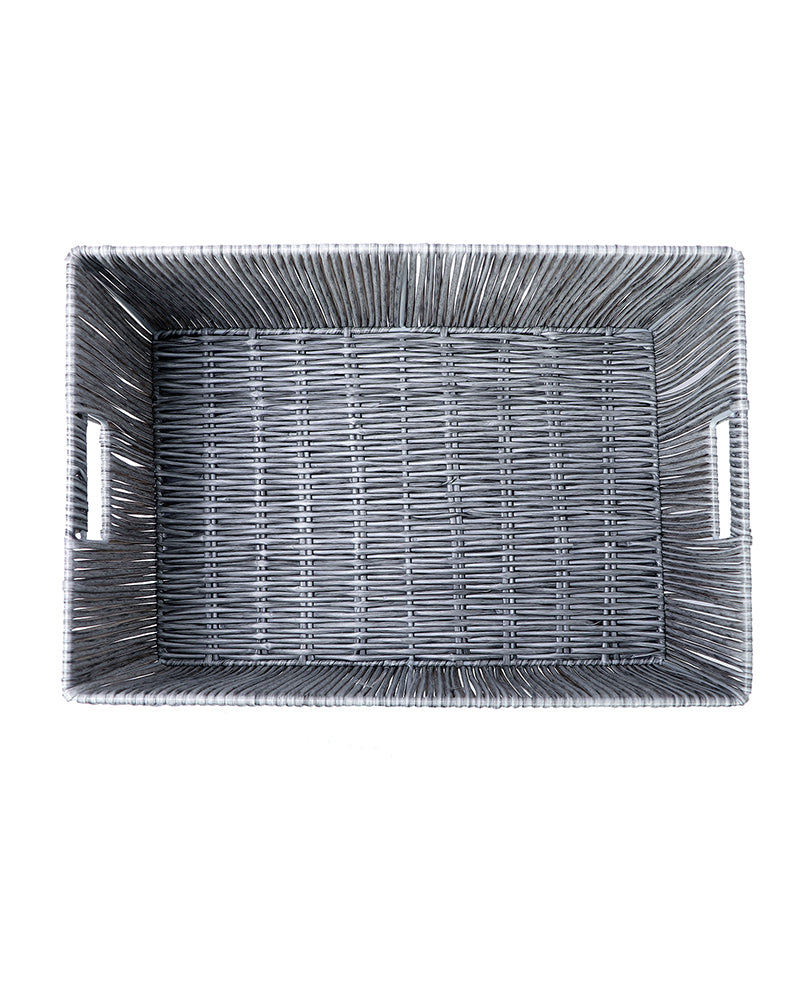 Madisson Wicket Basket Silver Pano