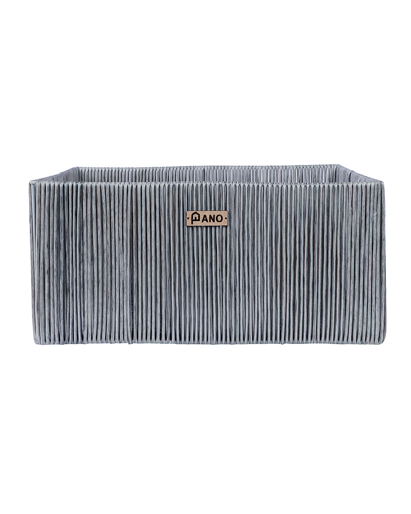 Madisson Wicket Basket Silver Pano