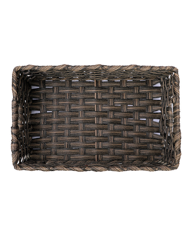 Hudson Wicker Basket Wood Brown - Pano Pano