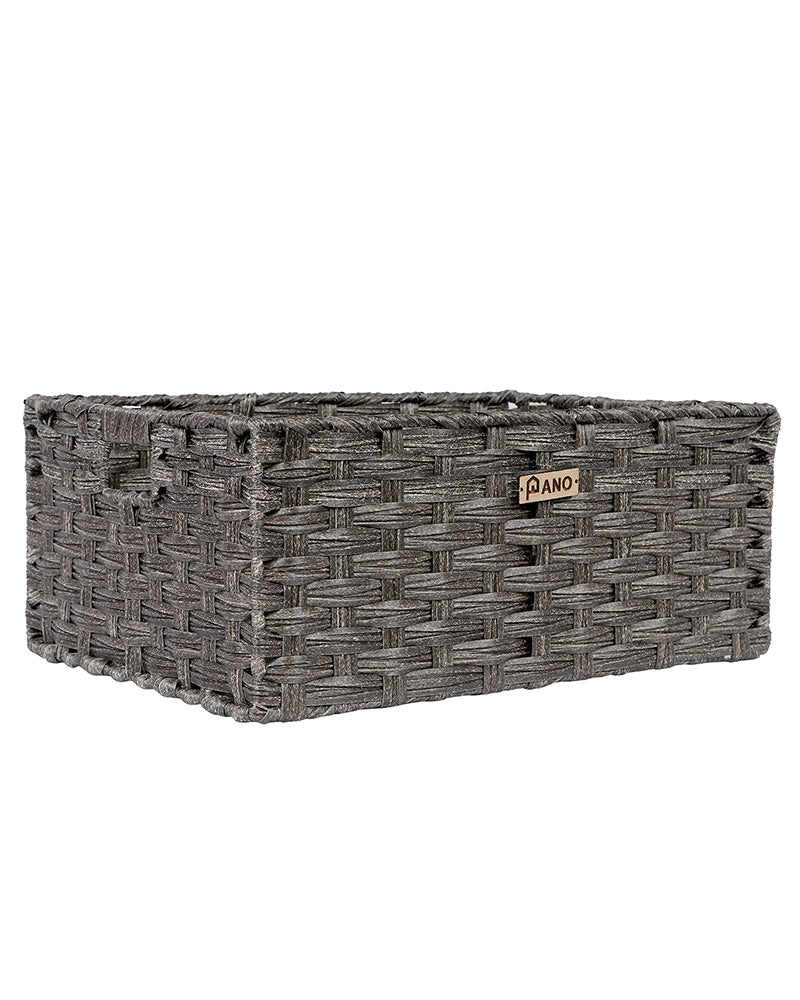 Hudson Wicker Basket Mud Brown - Pano Pano