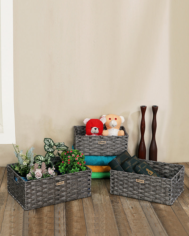 Hudson Wicker Basket Mud Brown - Pano Pano