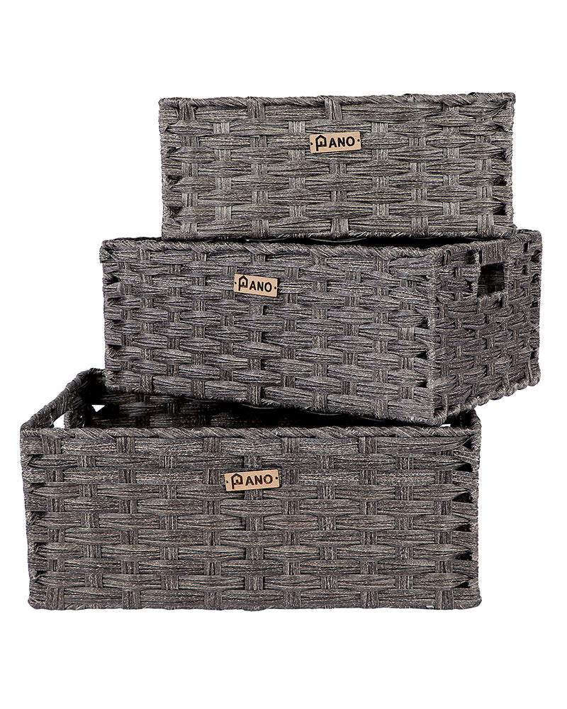 Hudson Wicker Basket Mud Brown - Pano Pano