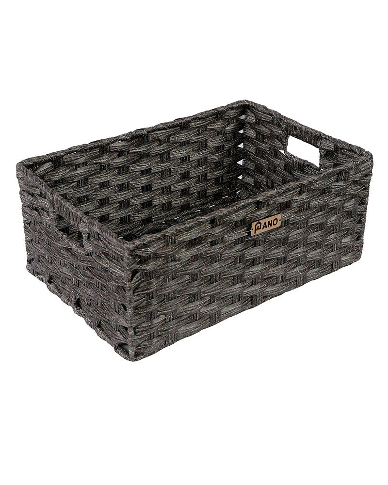 Hudson Wicker Basket Mud Brown - Pano Pano