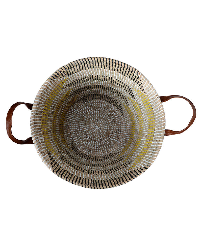 Miami Sea Grass Basket with Lid - Pano Pano