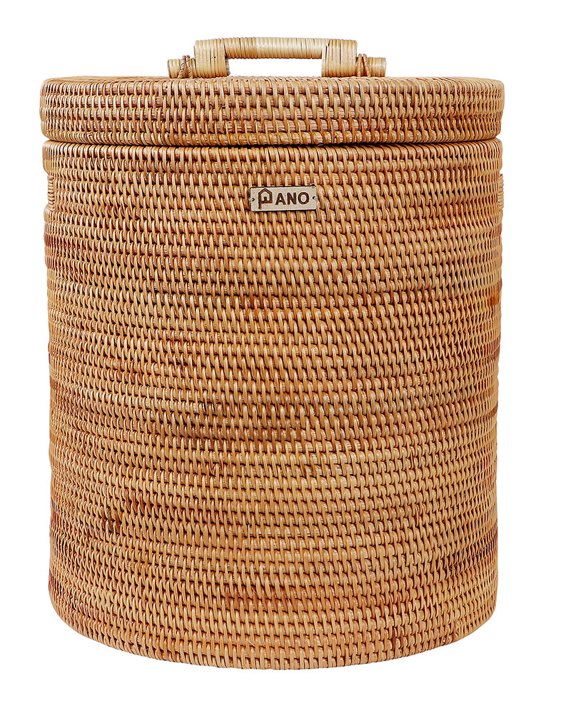Muse Resort Bamboo Basket with Lid Pano