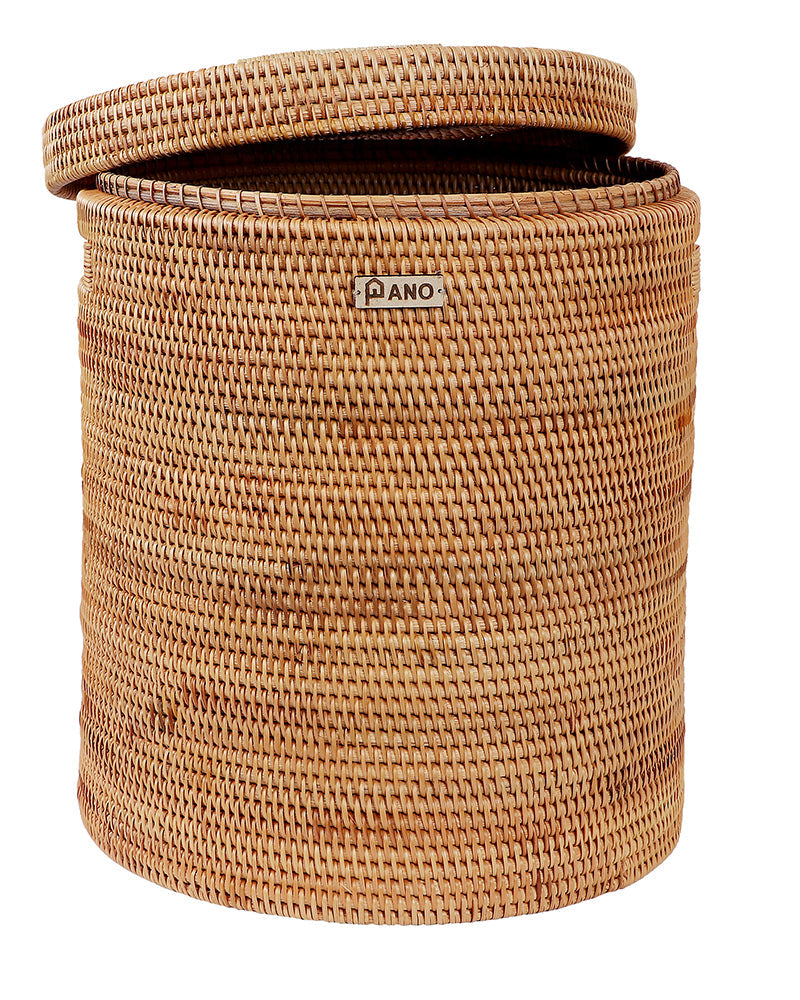 Muse Resort Bamboo Basket with Lid Pano