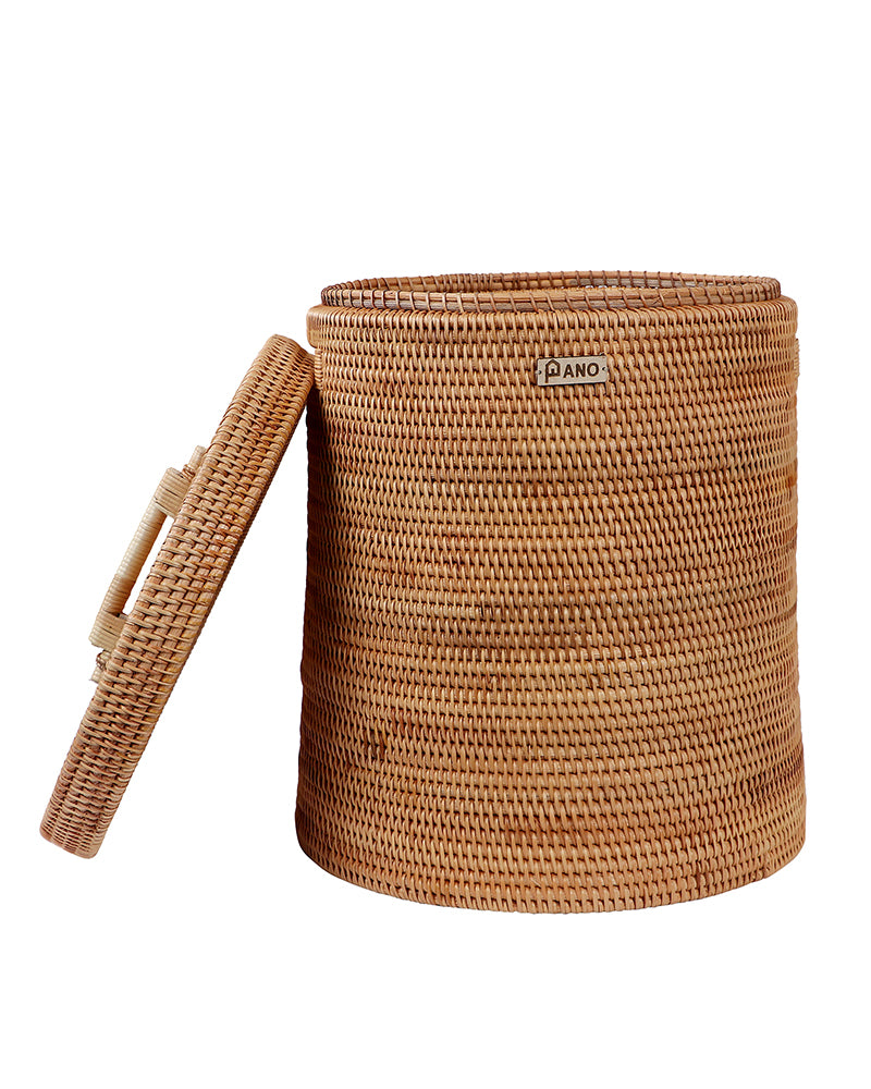 Muse Resort Bamboo Basket with Lid Pano