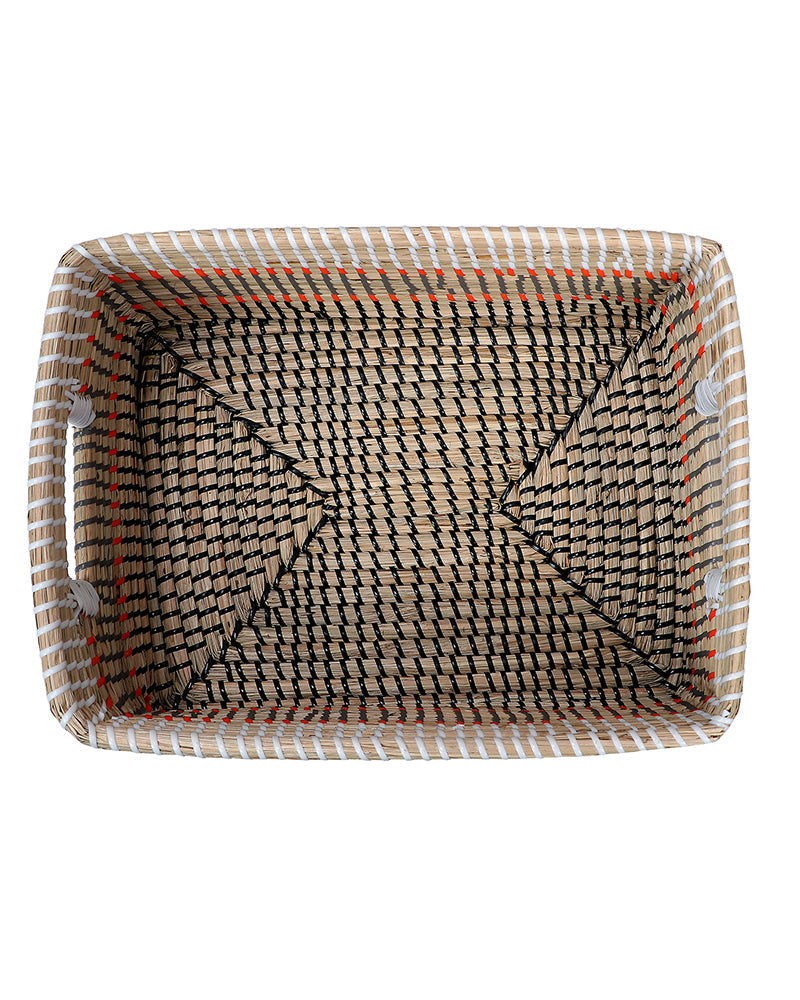 Nicobar Natural See Grass Storage Basket Pano