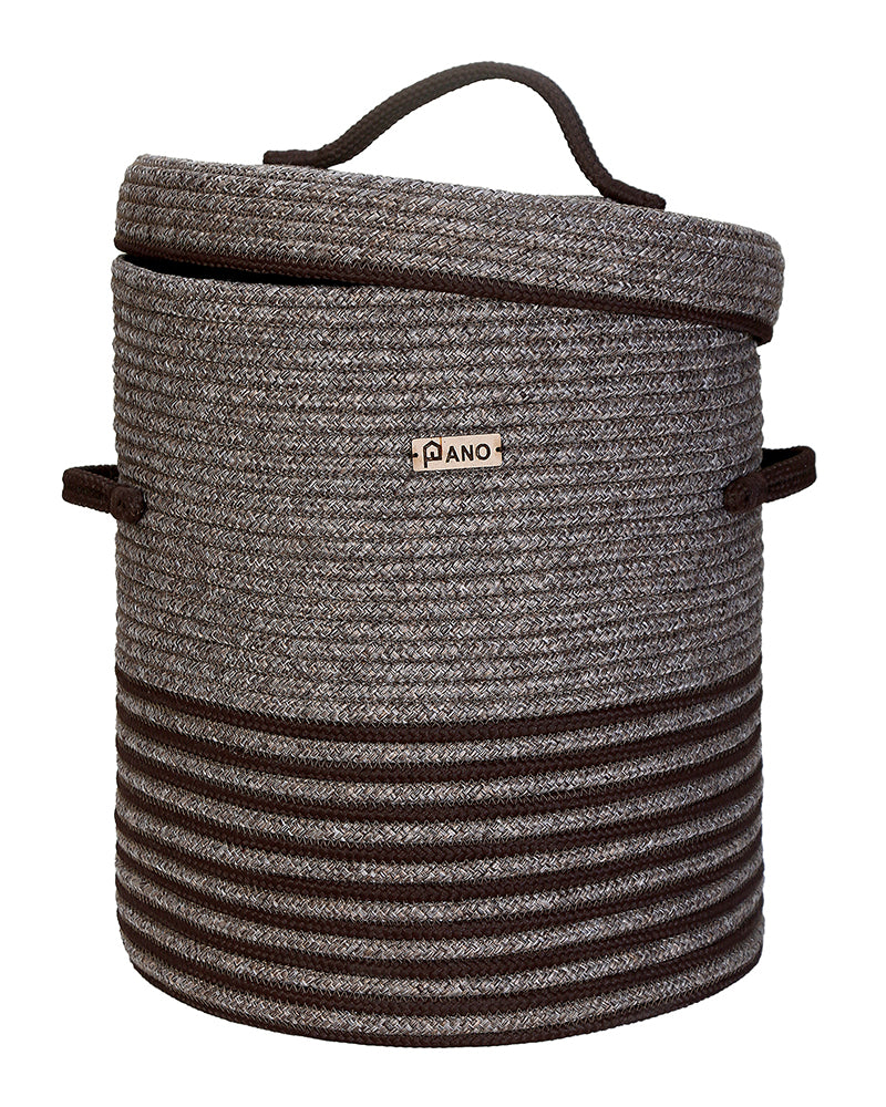 New Laundry Basket with Lid 15X15X18 In Pano