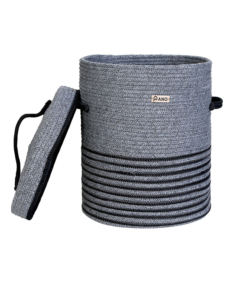 New Laundry Basket with Lid 15X15X18 In Pano