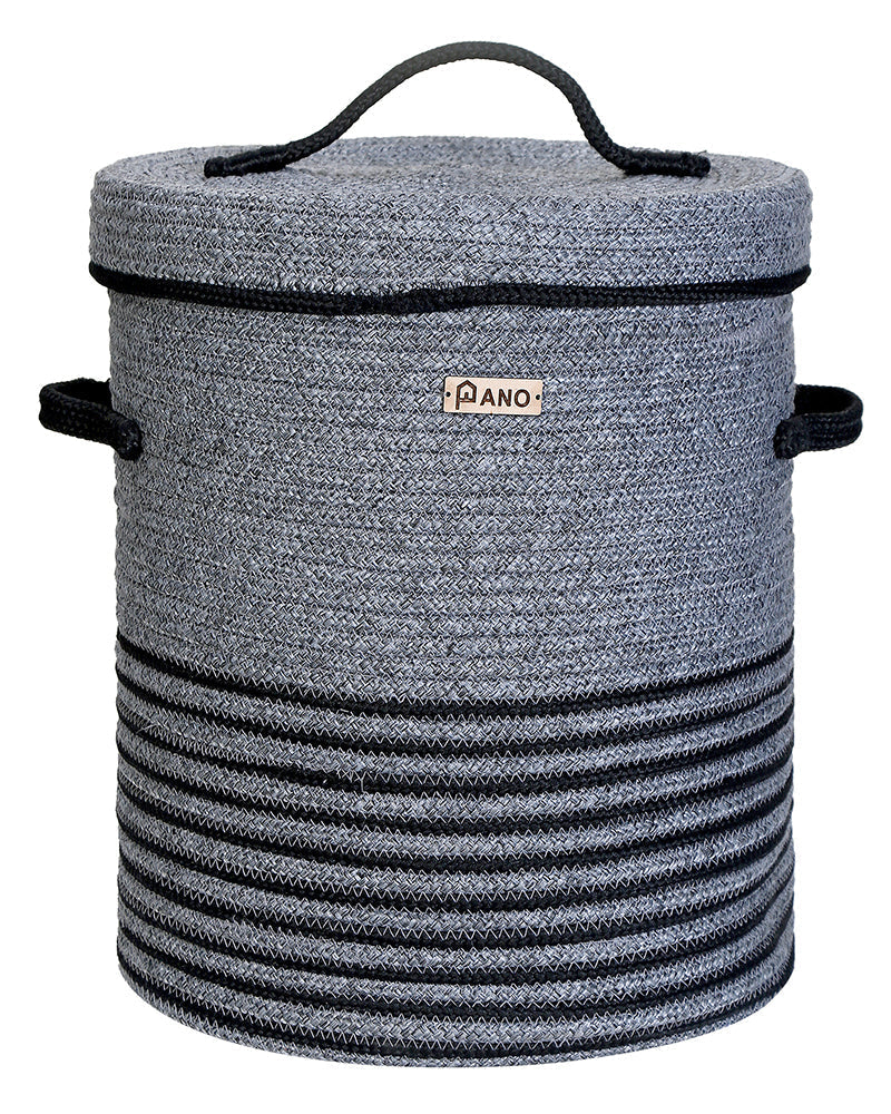 New Laundry Basket with Lid 15X15X18 In Pano