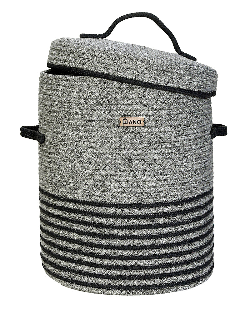 New Laundry Basket with Lid 15X15X18 In Pano