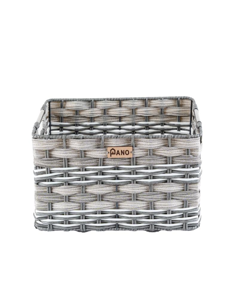 Wicker Storage Oliver Basket Grey | Storage Organiser  - Pano