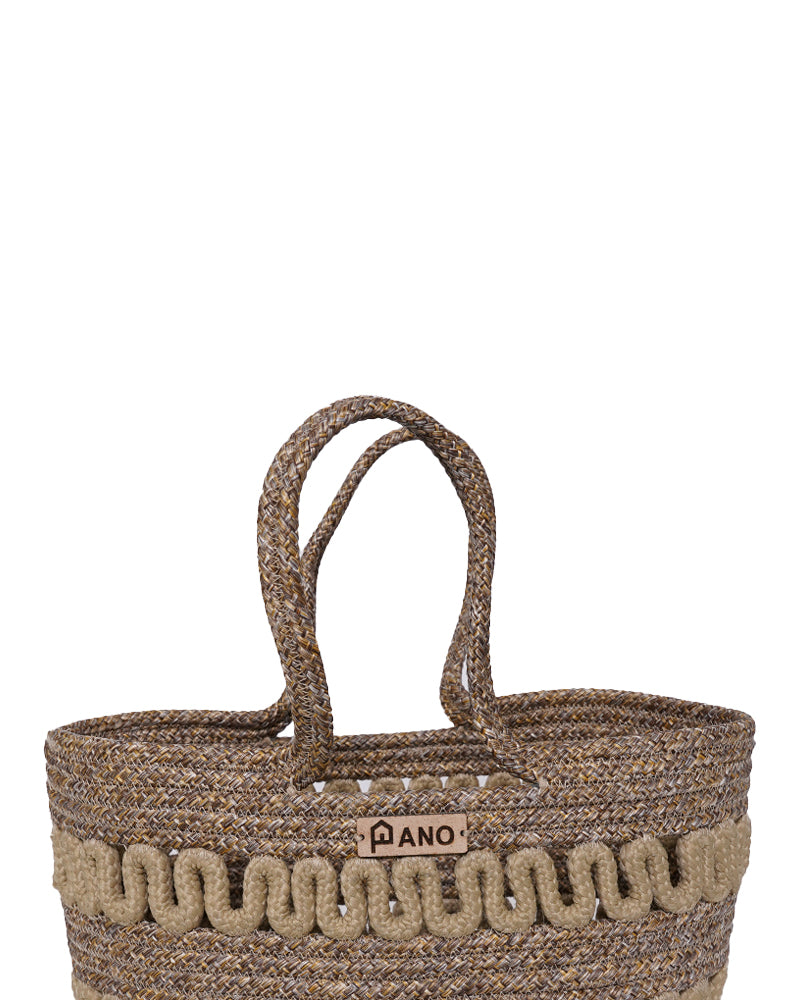 Oslo Multi Purpose Beige Tote Hand Basket - Pano