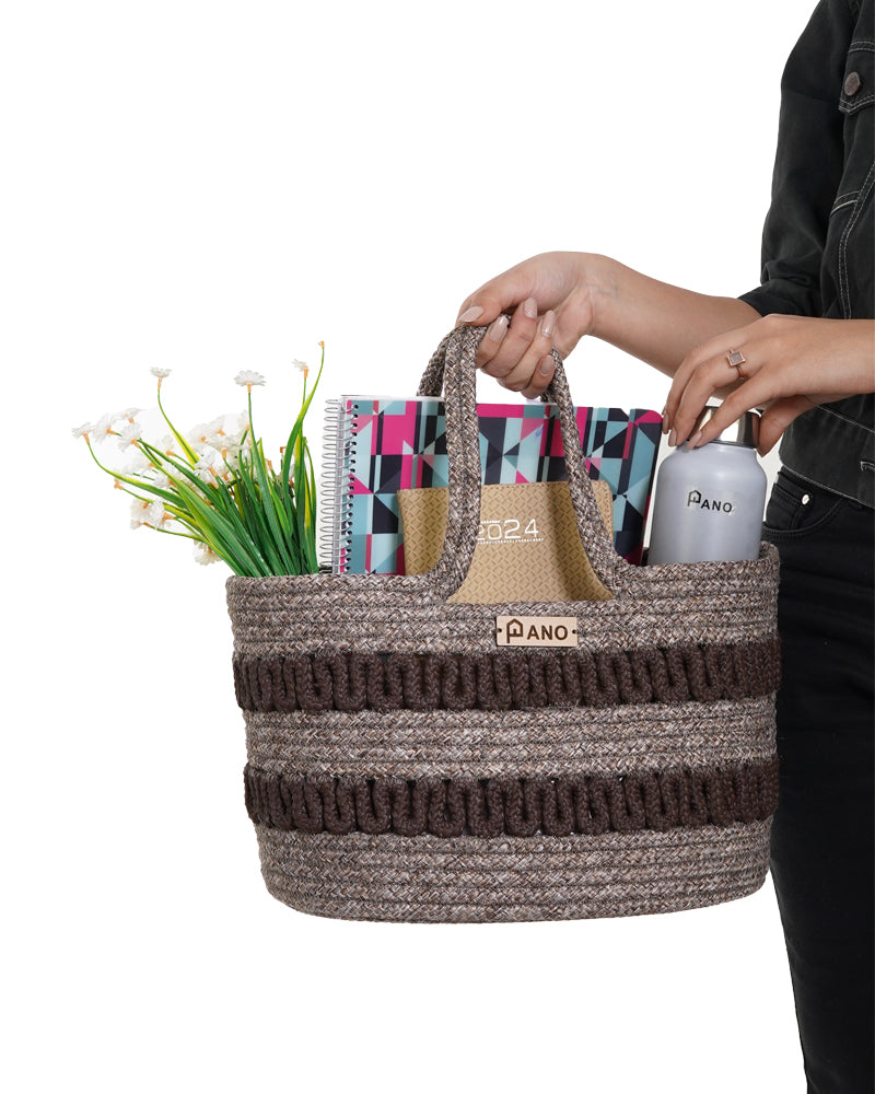 Oslo Multi Purpose Brown Tote Hand Basket