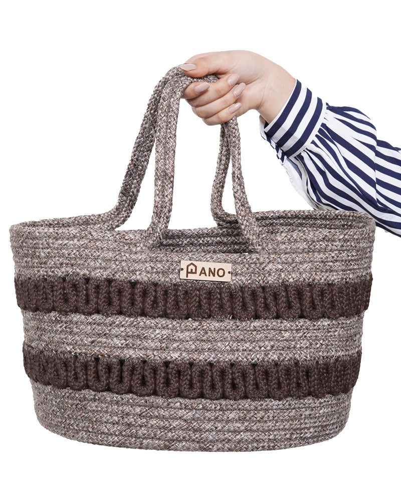 Oslo Multi Purpose Brown Tote Hand Basket