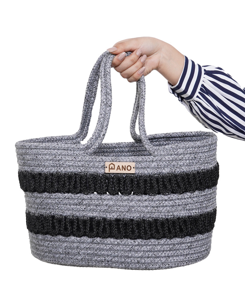 Oslo Multi Purpose Grey Tote Hand Basket