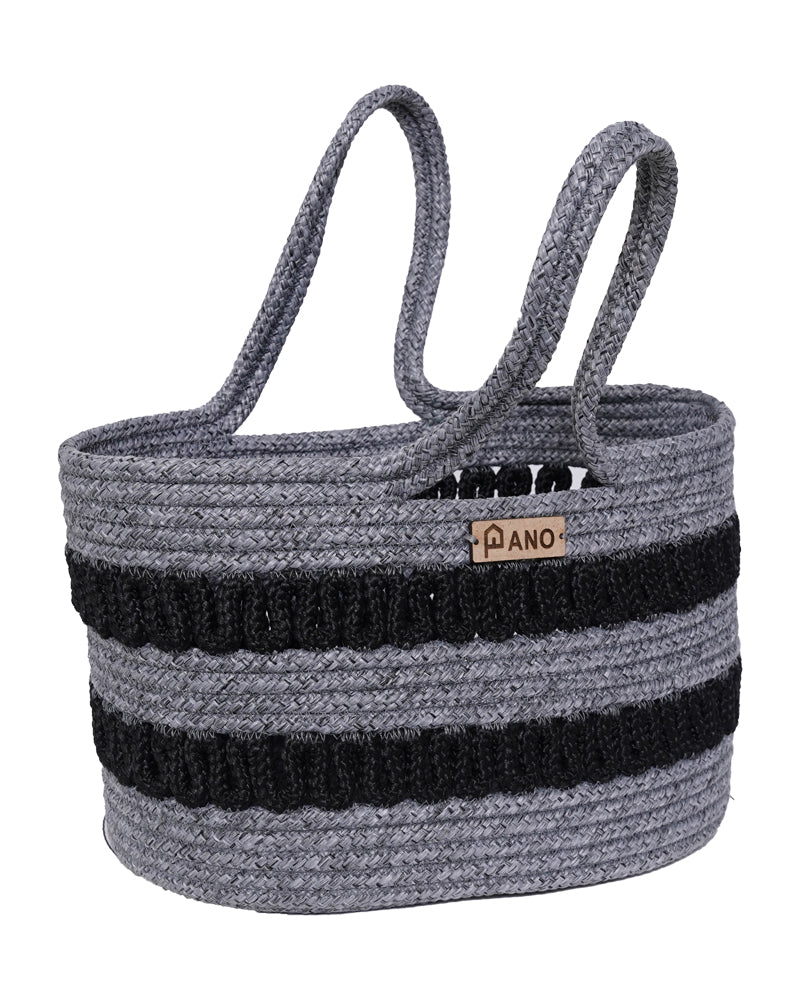 Oslo Multi Purpose Grey Tote Hand Basket