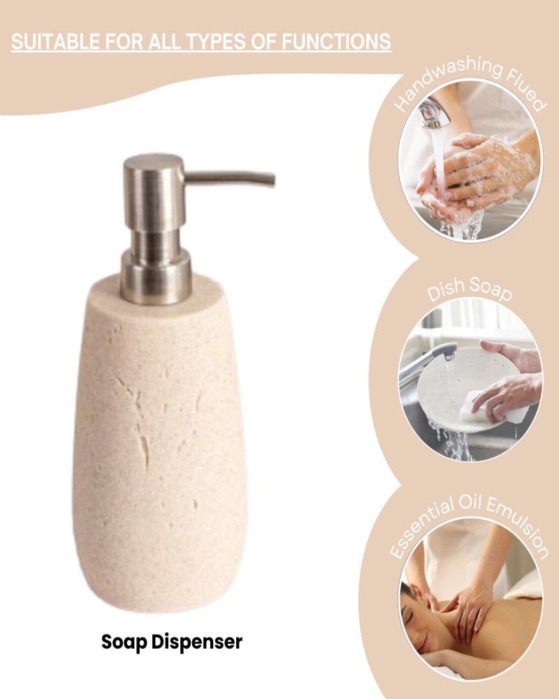 Exclusive Polyresin Bath Decor Bathroom Accessory Set of 4 Pano