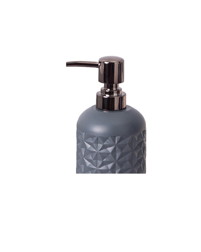 Exclusive Polyresin Bath Soap Dispenser Charcoal Pano