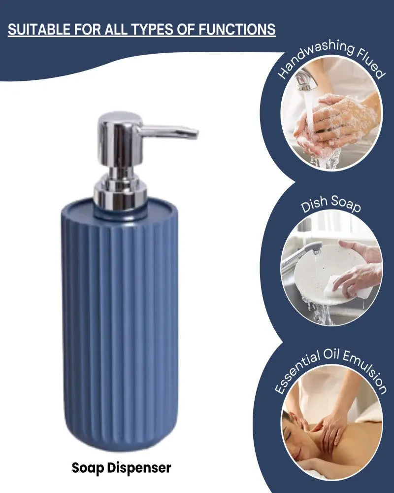 Blue Polyresin Soap Dispenser by Pano-3