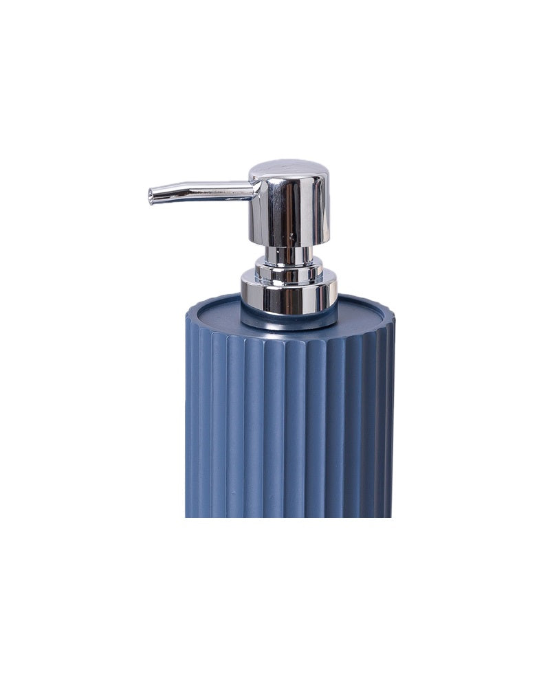Exclusive Polyresin Bath Soap Dispenser Blue Pano