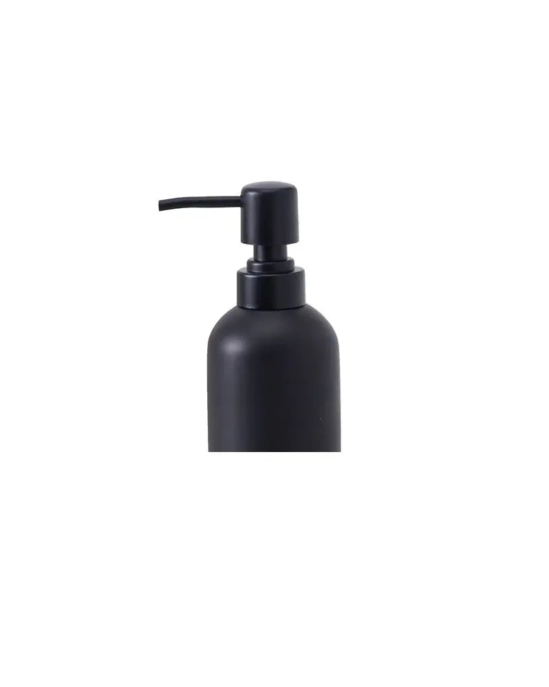 Black Polyresin Soap Dispenser by Pano