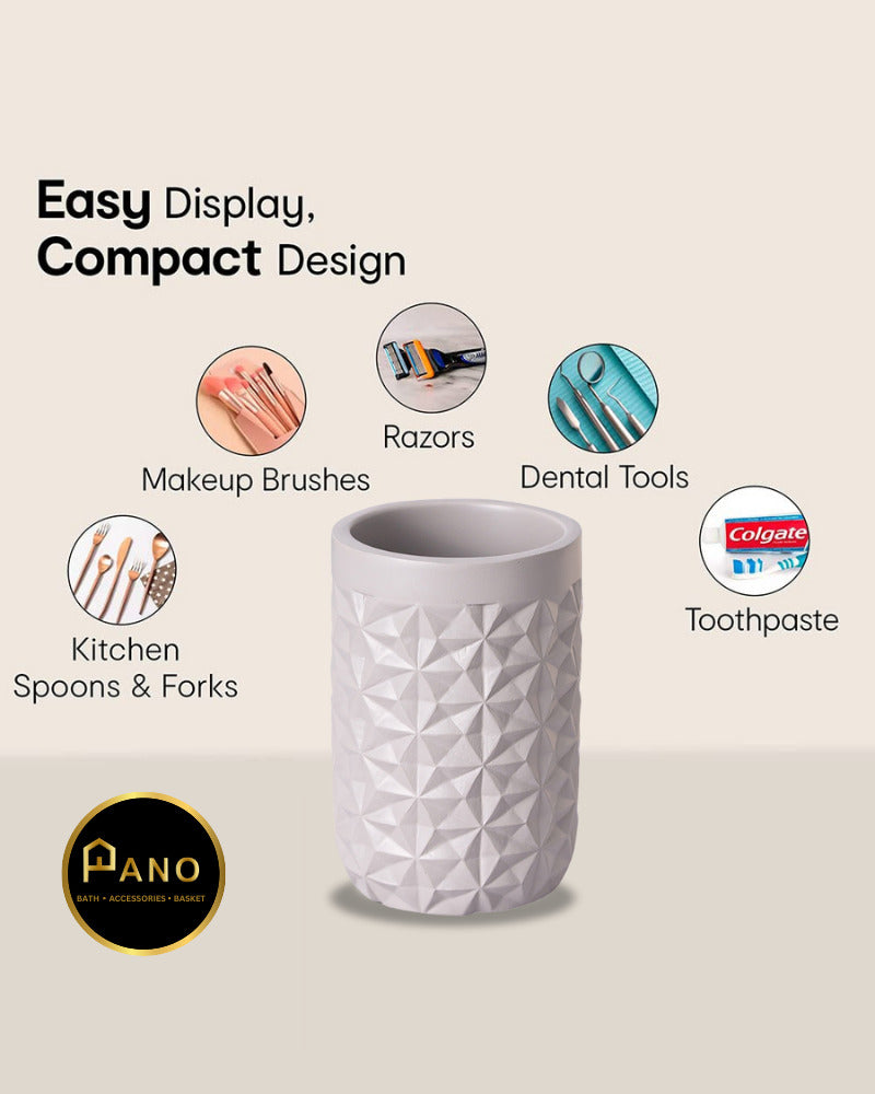 Vibe Tumbler Polyresin Metal Grey - Pano Pano Web