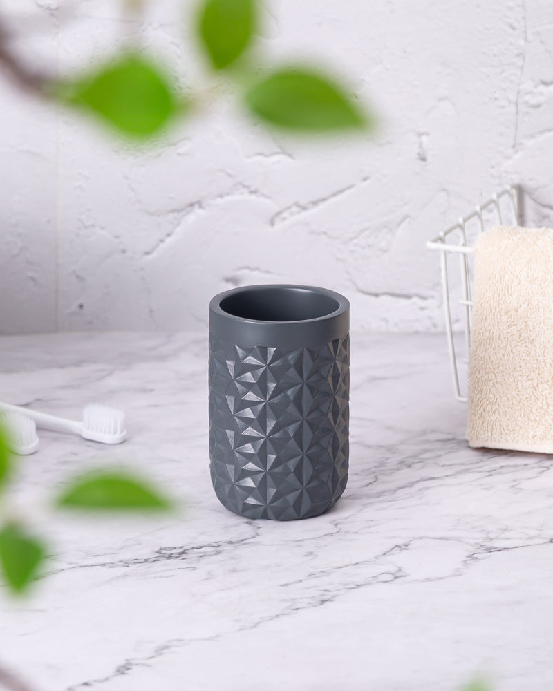 Exclusive Polyresin Bath Decor Bathroom Accessory Set of 4 Pano