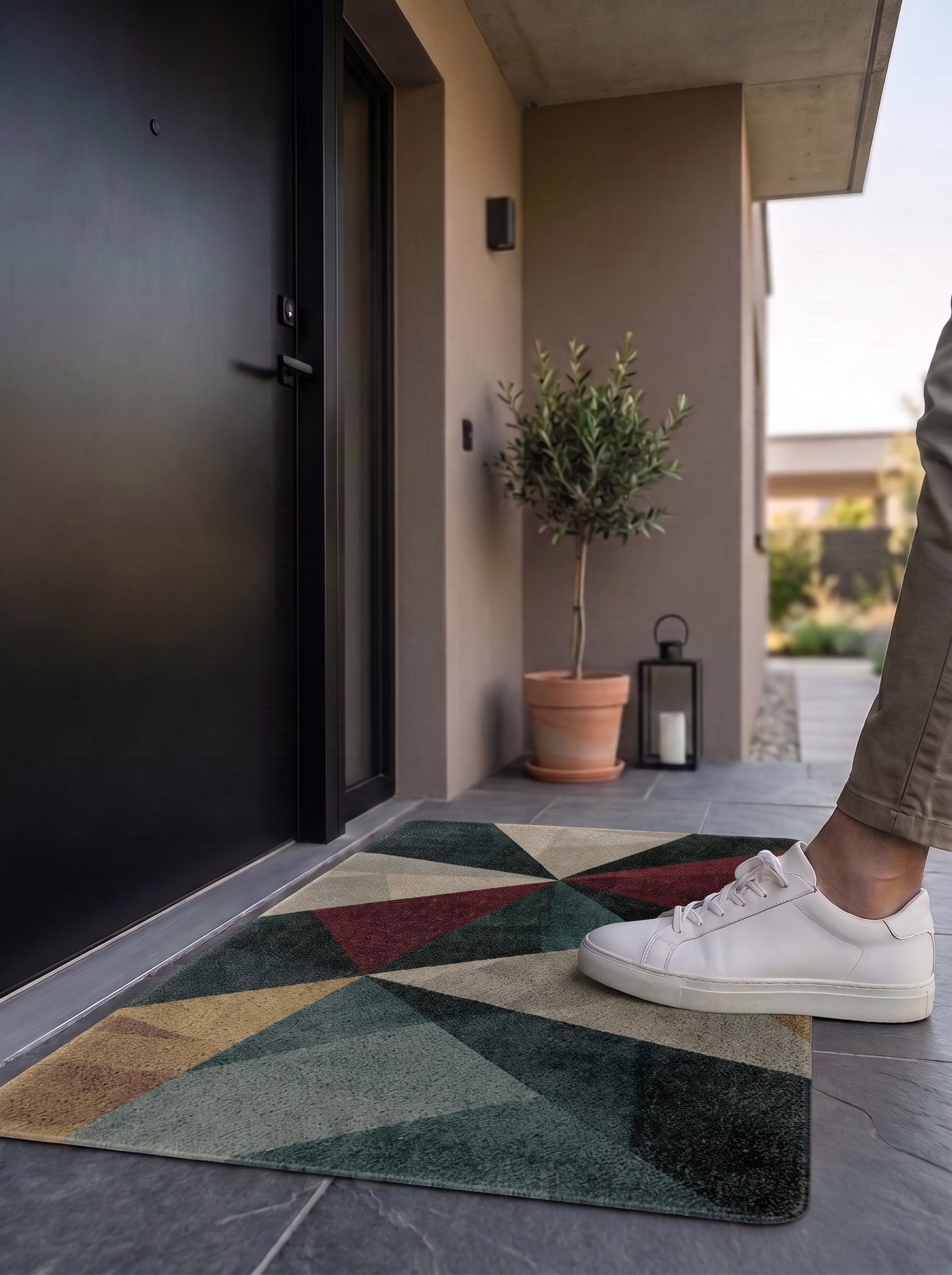 Aztec Anti-Skid PVC Out Door Mat-Pano