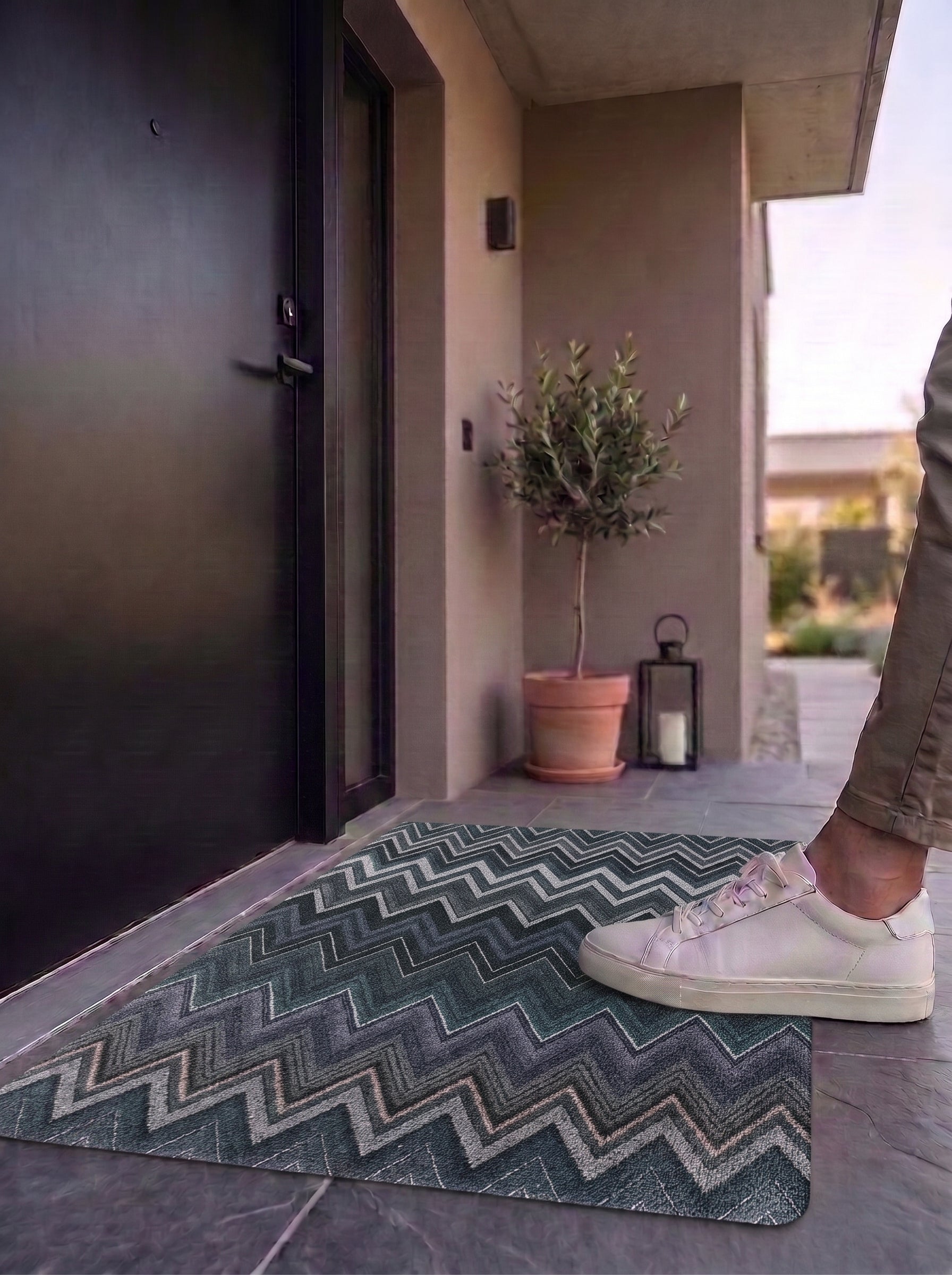 Aztec Anti-Skid PVC Out Door Mat-Pano