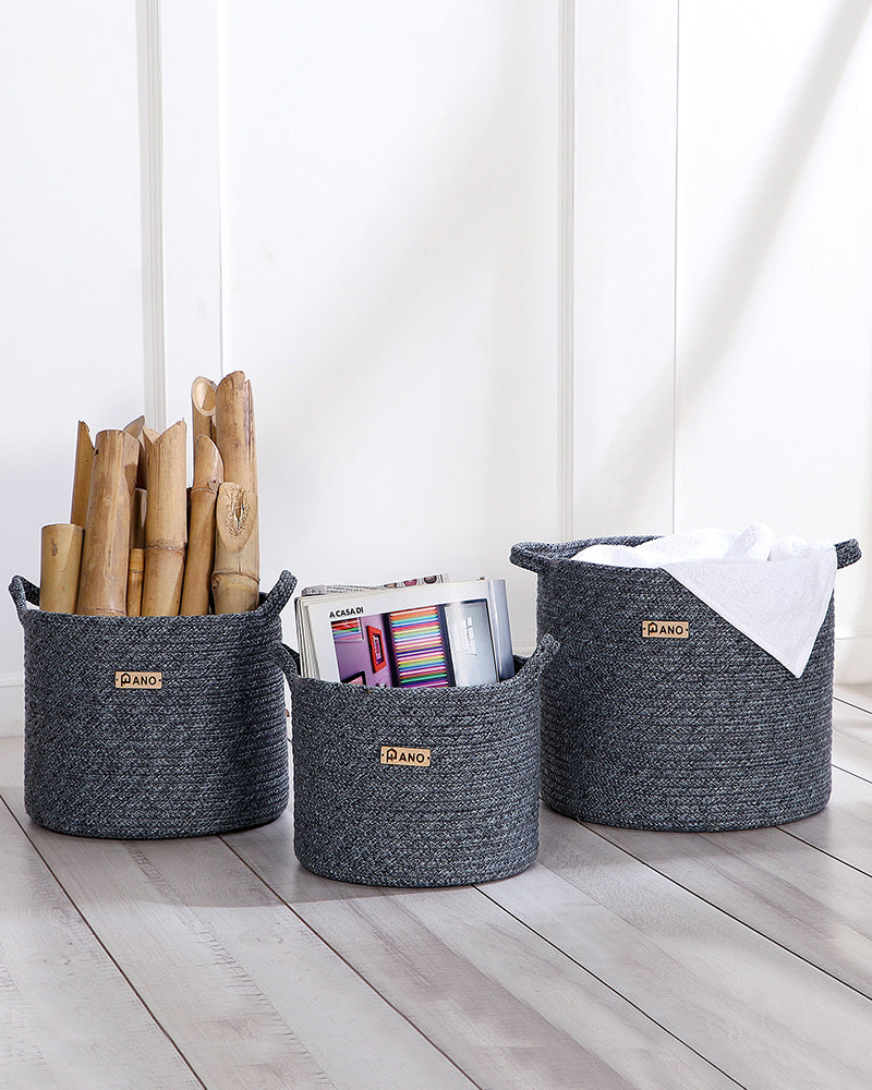 Utility Regalia Polypropylene Textured Basket Pano