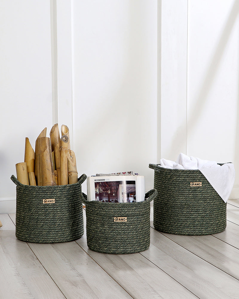 Utility Regalia Polypropylene Textured Basket Pano
