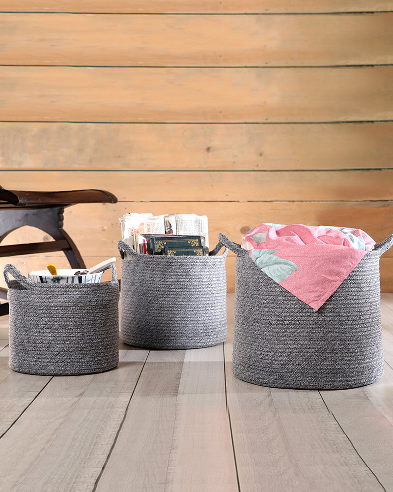 Utility Regalia Polypropylene Textured Basket Pano