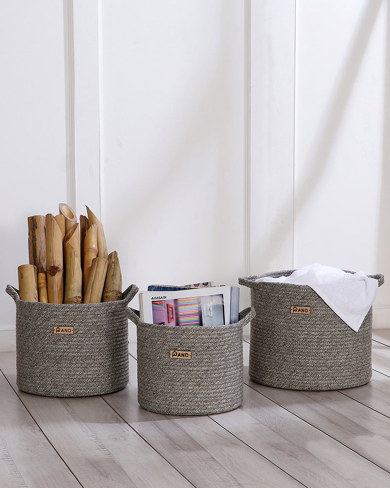 Utility Regalia Polypropylene Textured Basket Pano