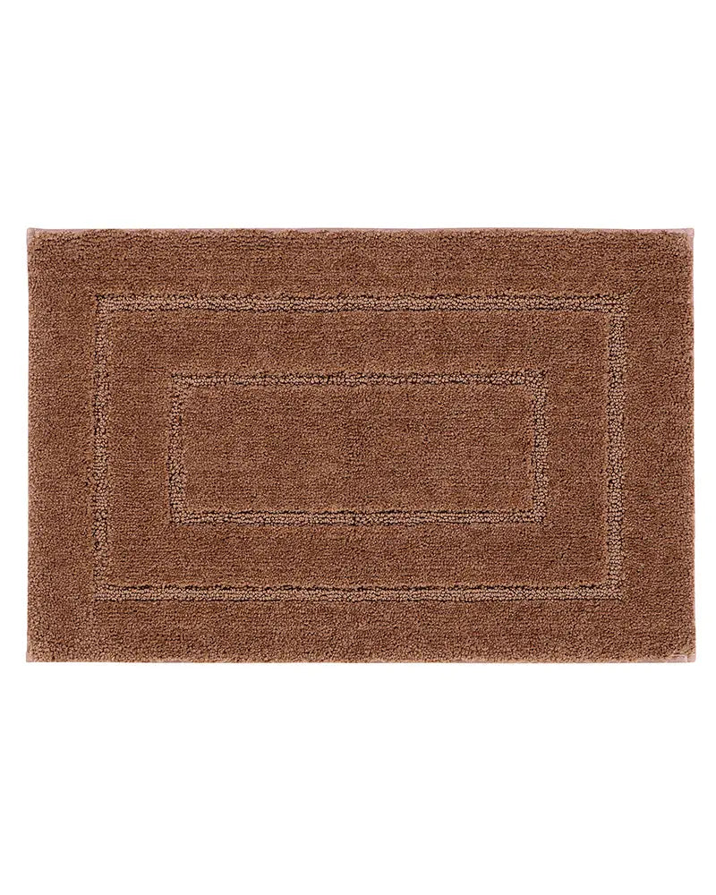 Triple Frame Anti Skid Super Soft Rusty Brown Bathmat