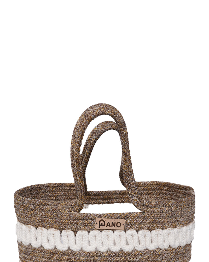 Solana Multi Purpose Beige Tote Hand Basket