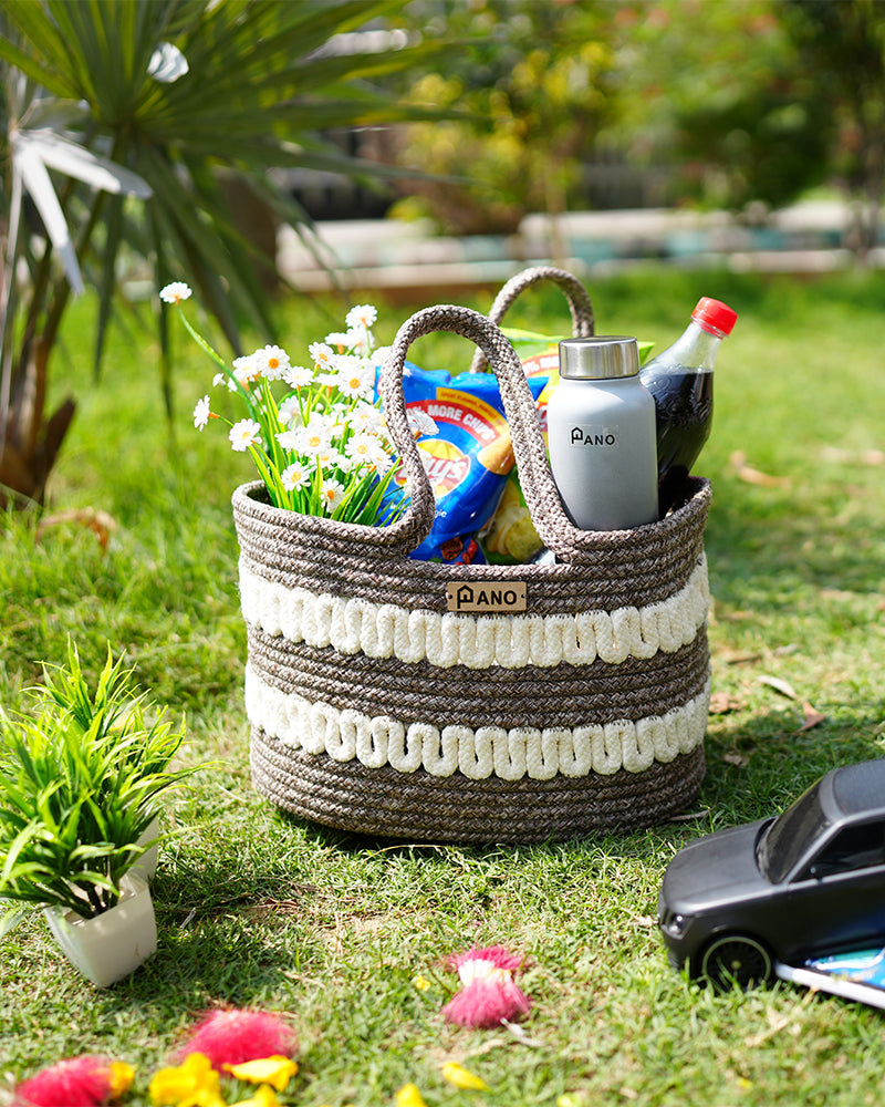 Solana Multi Purpose Brown Tote Hand Basket
