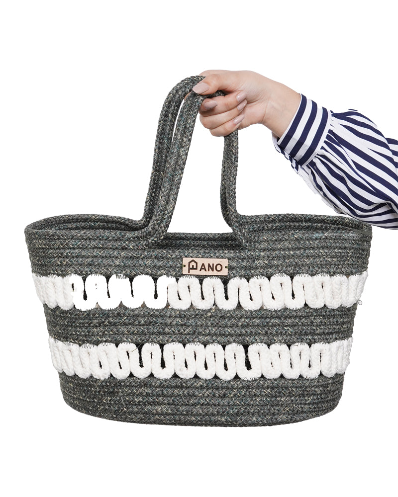 Solana Multi Purpose Green Tote Hand Basket